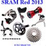 Group set 2013 : sram red black 2013 groupset